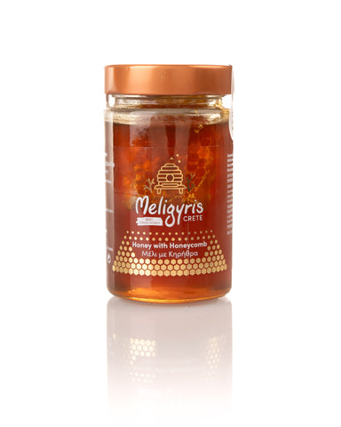 Meligyris-honey-with-honeycomb-450g Meligyris-honey-with-honeycomb-450g