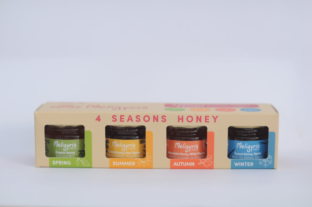 Set 4 season's Honey of 4x120 gr